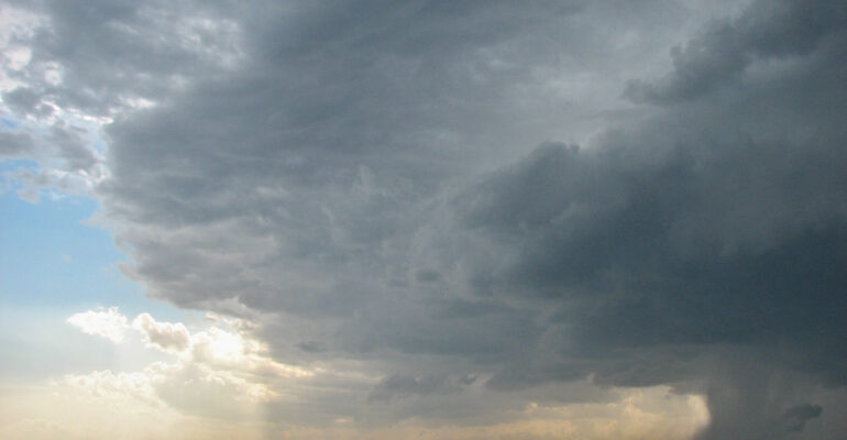Supercell structure near Haskell, Texas