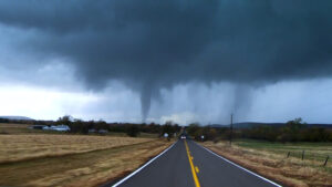 Brief Tornado northeast of Saddle Mountain