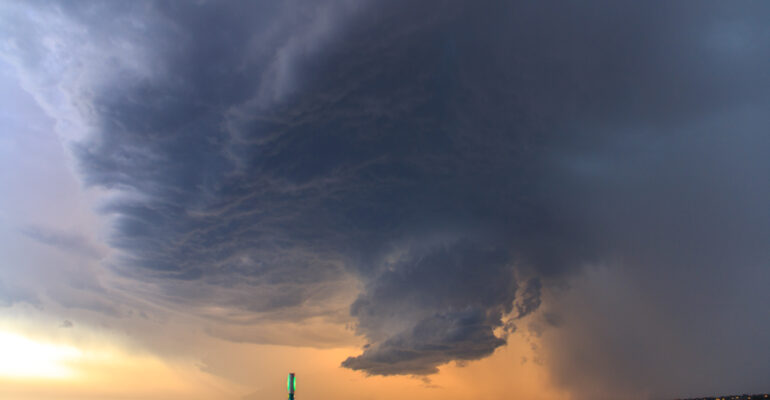 Over Wiley Post Airport