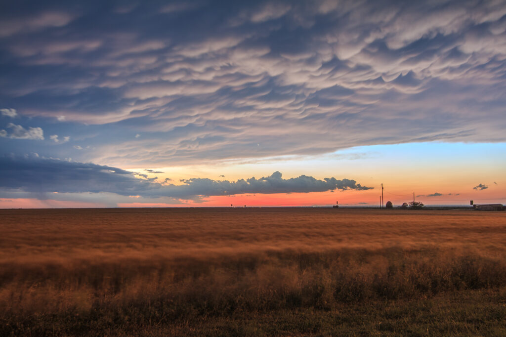 Mammatus at Sunset