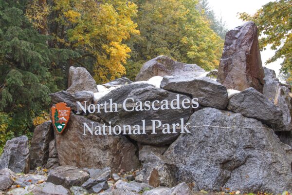 North Cascades National Park Sign