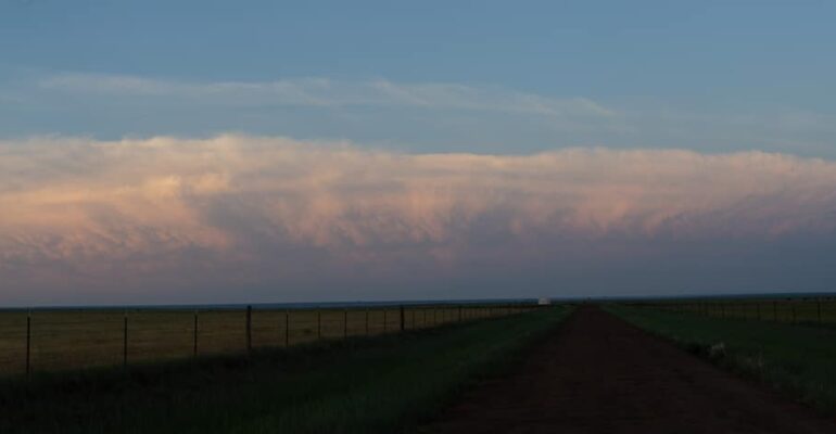 Storms to my east at Sunset in the Texas Panhandle