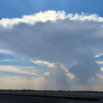 A supercell near Childress was struggling