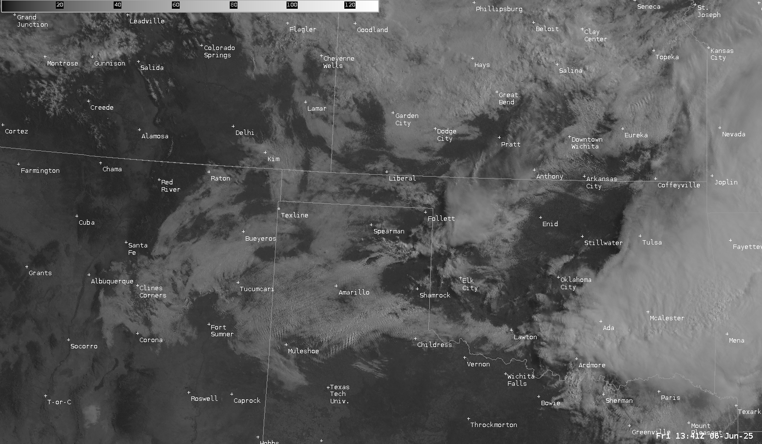 Visible Satellite Loop 15Z/10 am CDT June 6, 2025